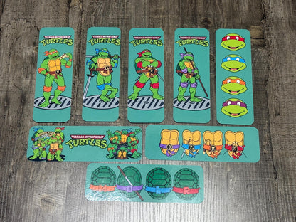 TMNT-Inspired Bookmark Set – Retro Ninja Turtle Fan Art Bookmarks