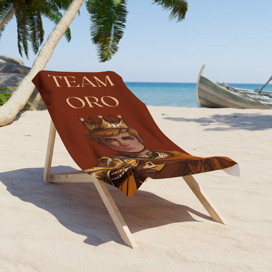 Team Oro Inspired by Lightlark - Golden Royalty Beach Towel