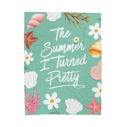 The Summer I Turned Pretty Blanket | TSITP |  Beachy Bookish Throw for Fans of Cousins Beach