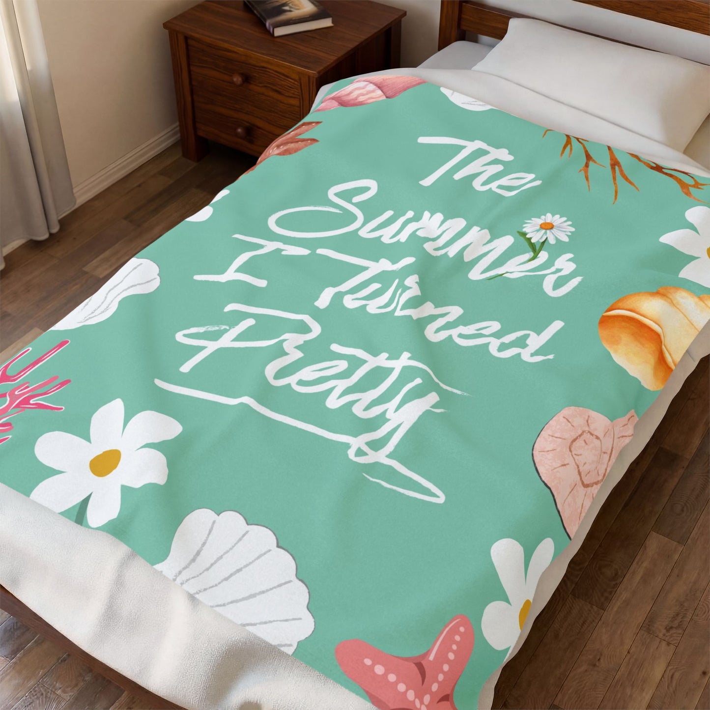 The Summer I Turned Pretty Blanket | TSITP |  Beachy Bookish Throw for Fans of Cousins Beach