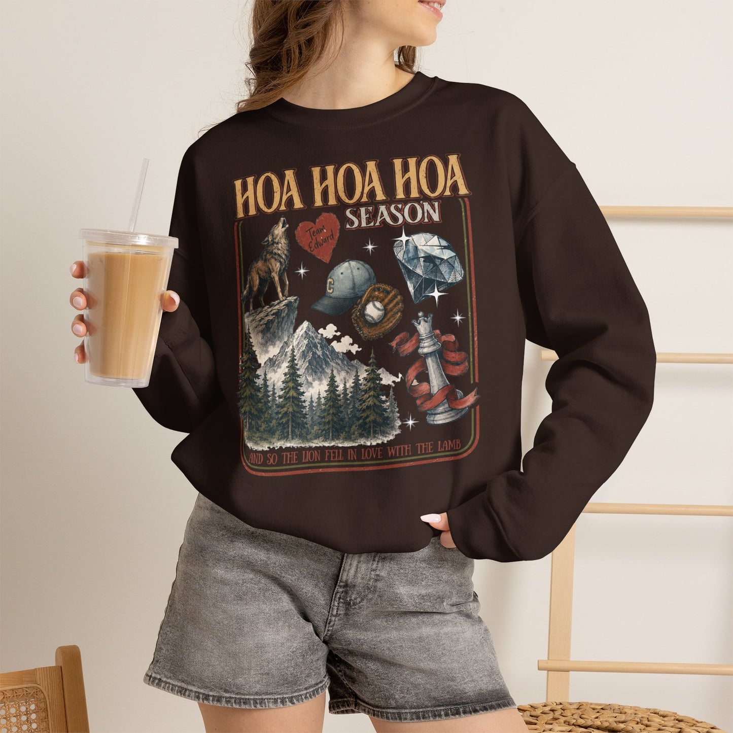HOA HOA HOA Season Sweatshirt | Twilight Inspired Crewneck | Team Edward Inspired Book Lover Sweatshirt | Cozy Fall Reader Gift