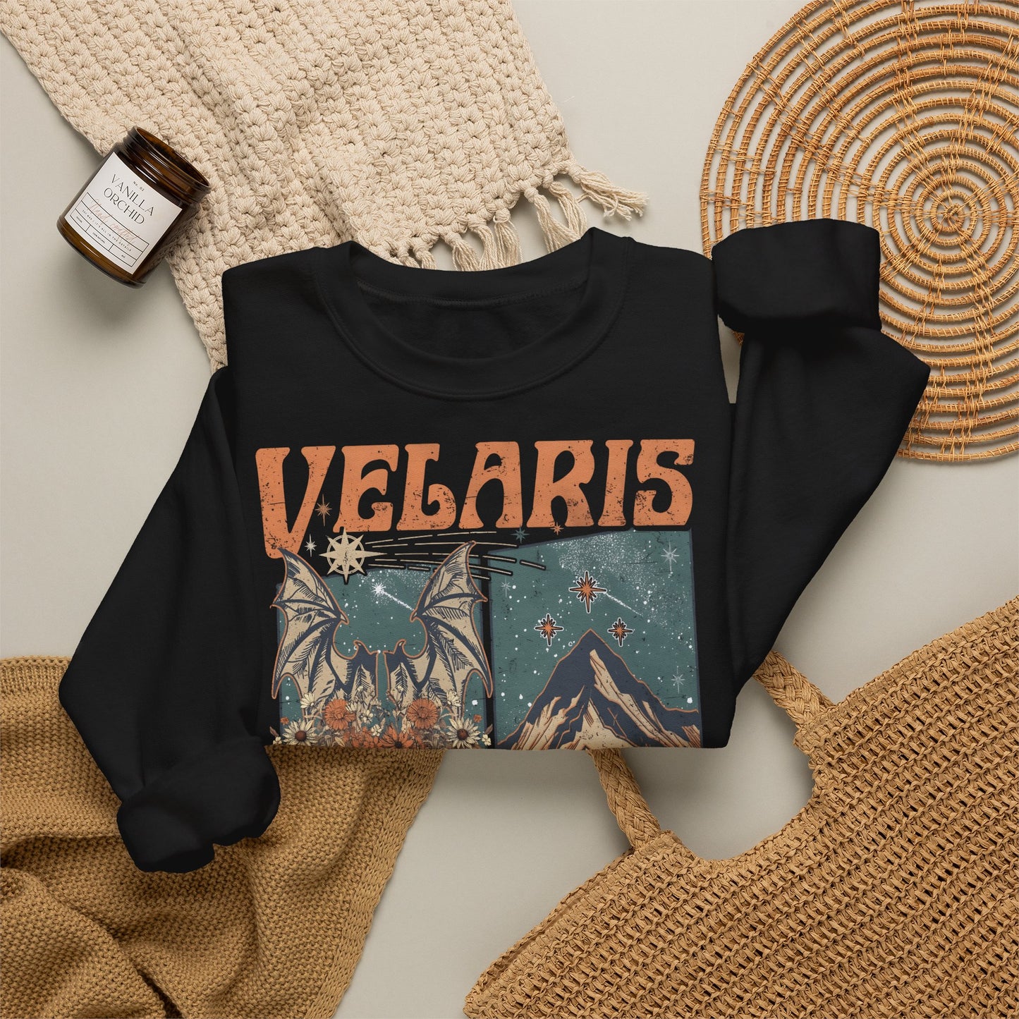 Velaris City of Starlight Sweatshirt | ACOTAR Inspired Crewneck | Night Court Bookish Sweatshirt | Fantasy Reader Gift | Sarah J. Maas Inspired