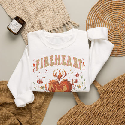 Fireheart Sweatshirt | Throne of Glass Inspired Crewneck | Fantasy Bookish Gift | Romantasy Reader Sweatshirt