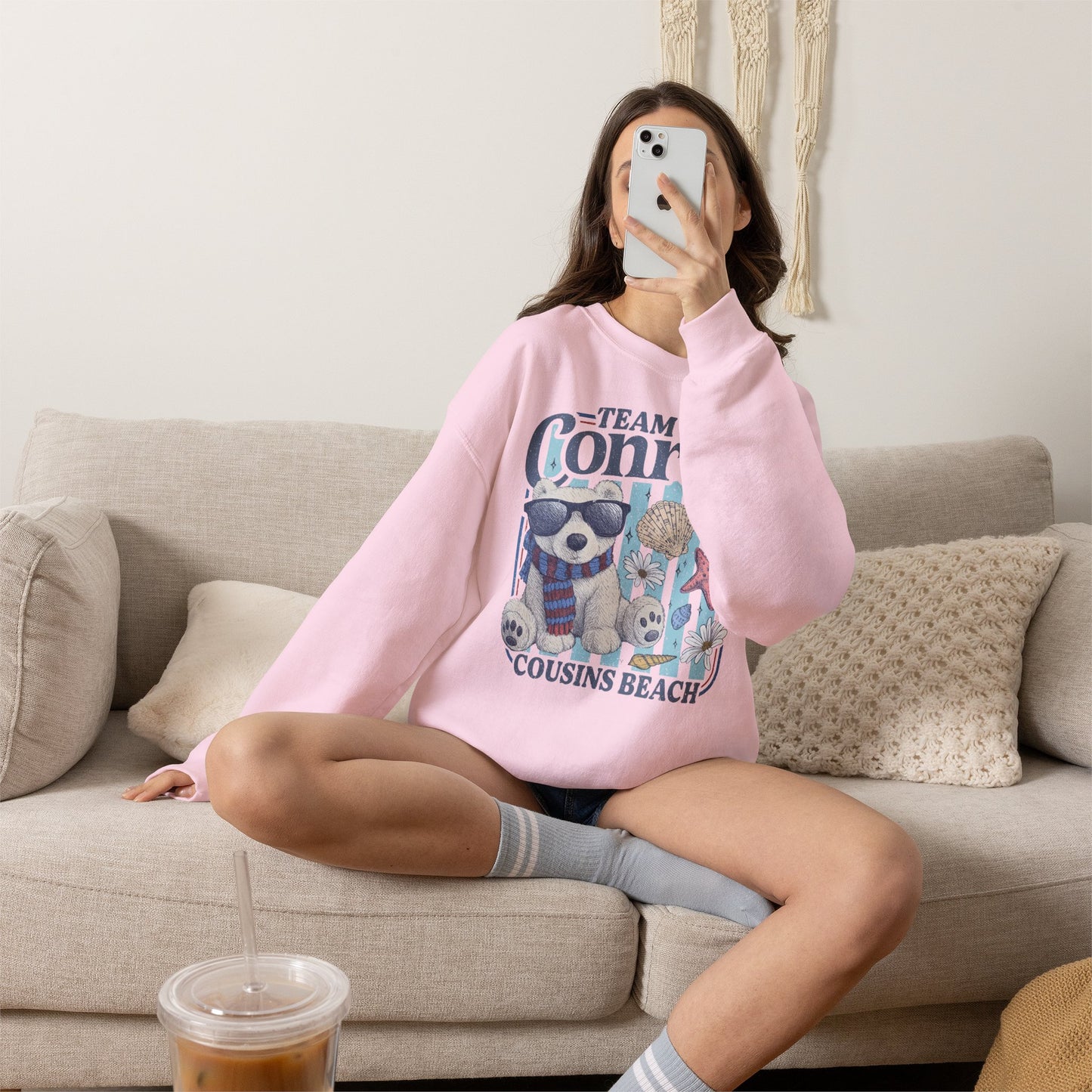 Team Conrad Sweatshirt | Cousins Beach Retro Sweatshirt | Summer I Turned Pretty Inspired Crewneck | Beach Romance Bookish Gift