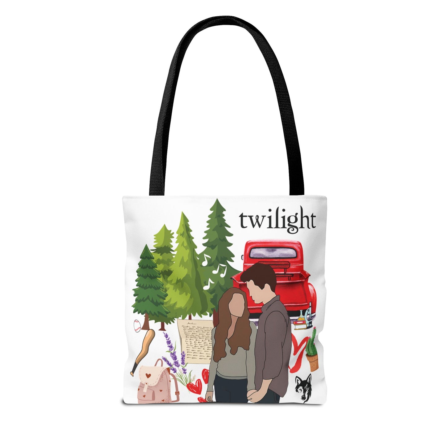 Twilight Inspired Tote Bag | Bookish Linen Bag | Forest Romance Aesthetic