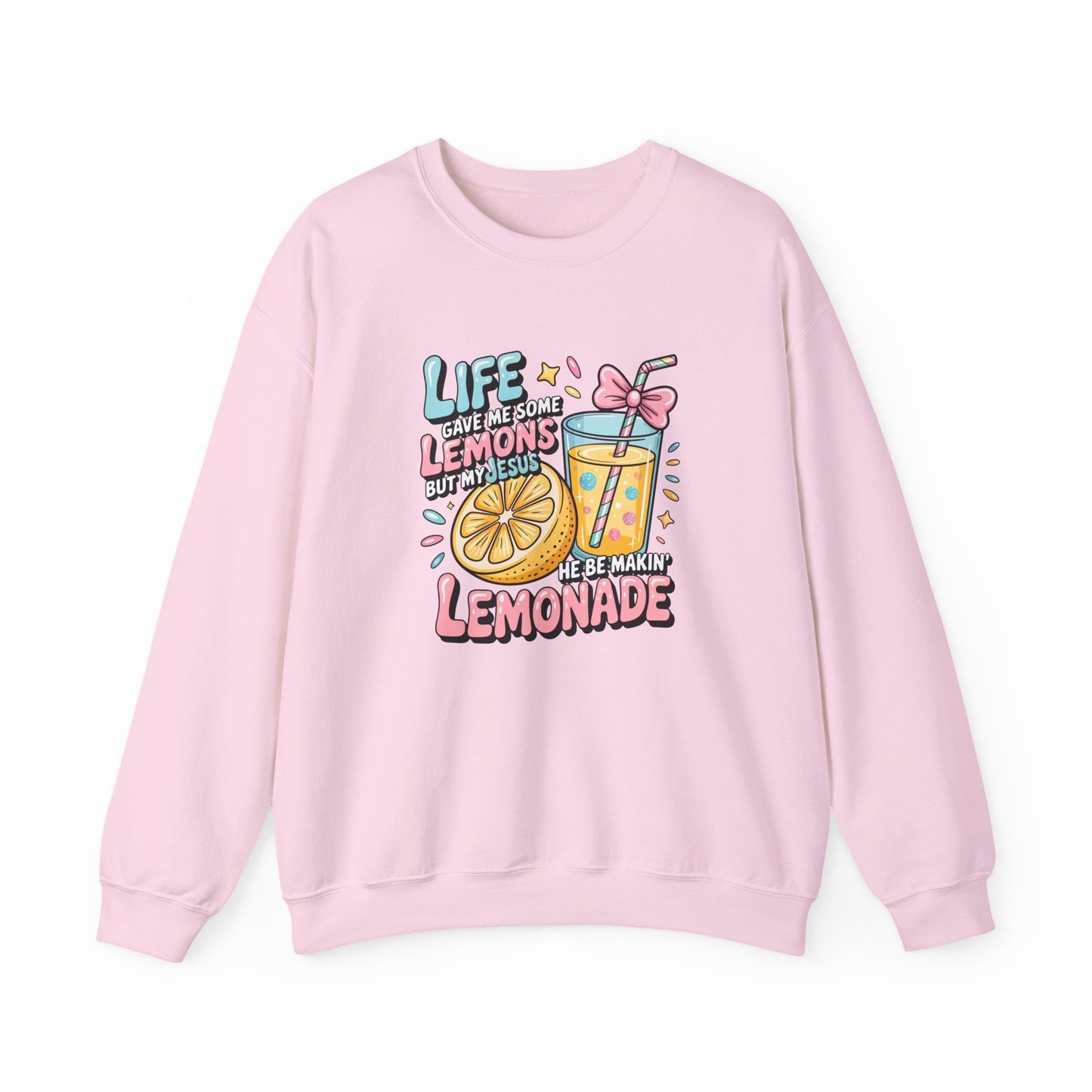 Life Gave Me Lemons But My Jesus He Be Makin' Lemonade Sweatshirt | Christian Sweatshirt | Forrest Frank Inspired Crewneck | Faith Graphic Pullover | Cute Christian Gift