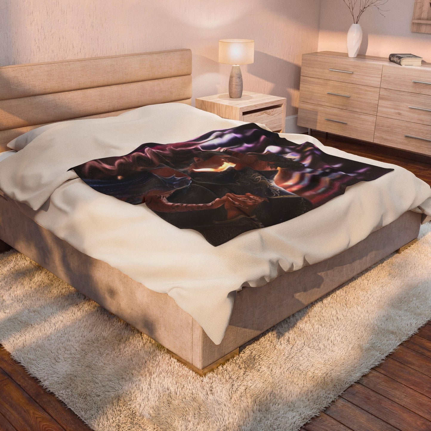 Rhysand & Feyre Starfall Dance Blanket | ACOTAR Inspired Romantic Fae Throw