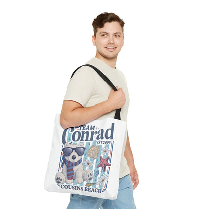 Summer I turned Pretty | Team Conrad Tote Bag | Junior Mint Bear Cousins Beach Tote | Summer Romance Book Bag