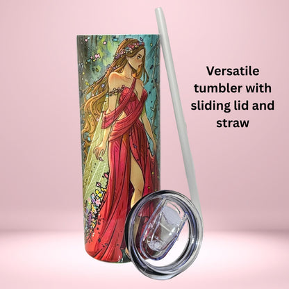 Lightlark-Inspired Fantasy Tumbler | Isla Art & Romantic Quote | Bookish Gift for Readers