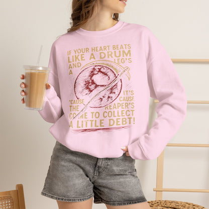 Red Rising "If Your Heart Beats Like a Drum" Sweatshirt | Reaper Quote Crewneck | Sci-Fi Fantasy Book Lover Gift | Howler Inspired Pullover