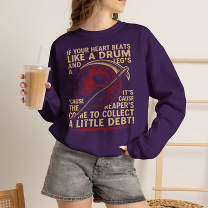Red Rising "If Your Heart Beats Like a Drum" Sweatshirt | Reaper Quote Crewneck | Sci-Fi Fantasy Book Lover Gift | Howler Inspired Pullover