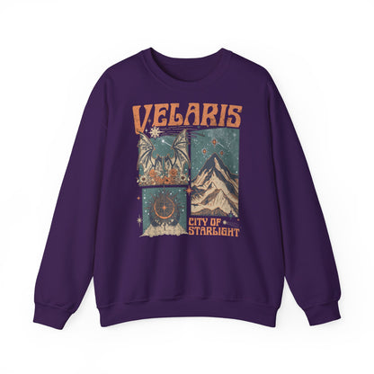 Velaris City of Starlight Sweatshirt | ACOTAR Inspired Crewneck | Night Court Bookish Sweatshirt | Fantasy Reader Gift | Sarah J. Maas Inspired