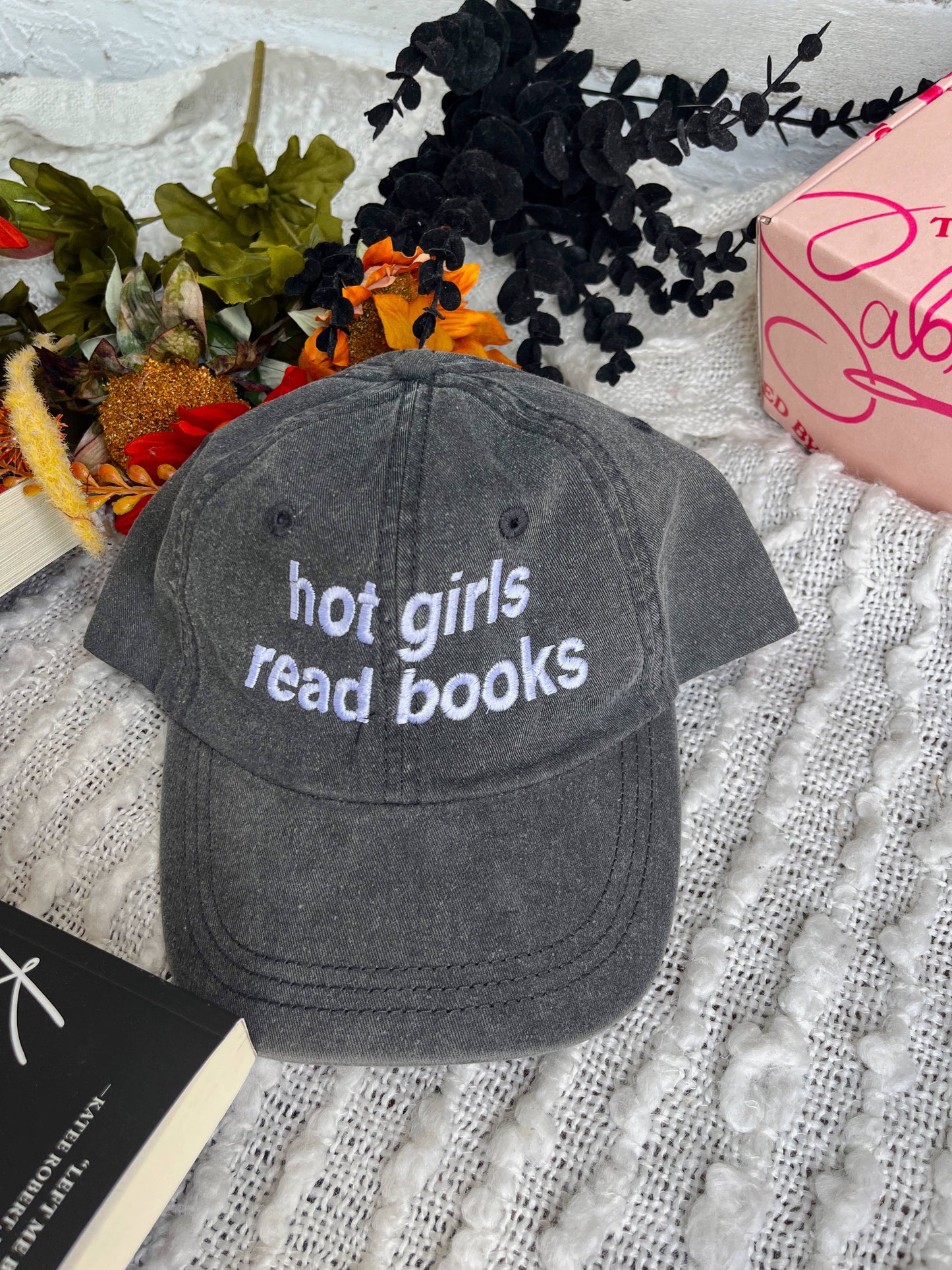 Hot Girls Read Grey Hat
