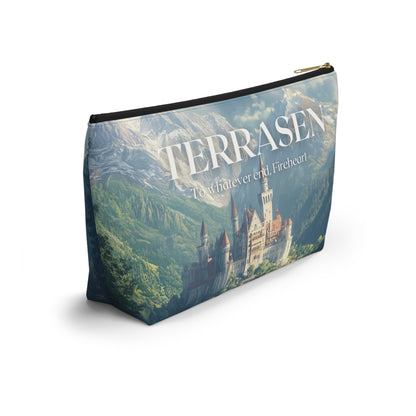 Terrasen Castle Cosmetic Bag | Throne of Glass Inspired Makeup Pouch | Fireheart Quote Bookish Gift