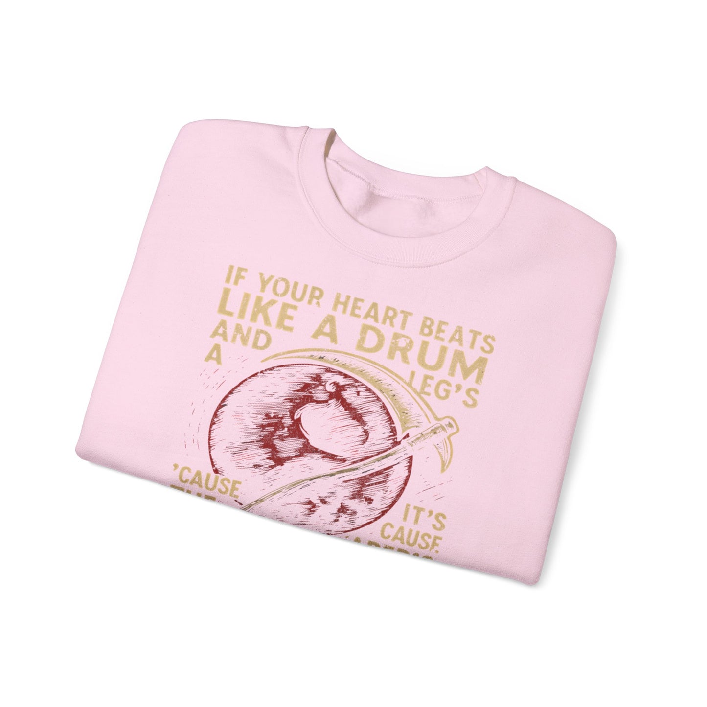 Red Rising "If Your Heart Beats Like a Drum" Sweatshirt | Reaper Quote Crewneck | Sci-Fi Fantasy Book Lover Gift | Howler Inspired Pullover