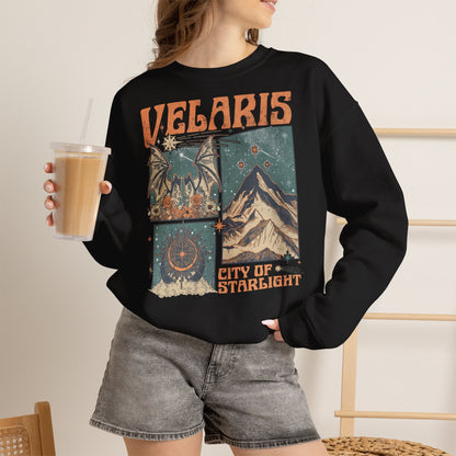 Velaris City of Starlight Sweatshirt | ACOTAR Inspired Crewneck | Night Court Bookish Sweatshirt | Fantasy Reader Gift | Sarah J. Maas Inspired