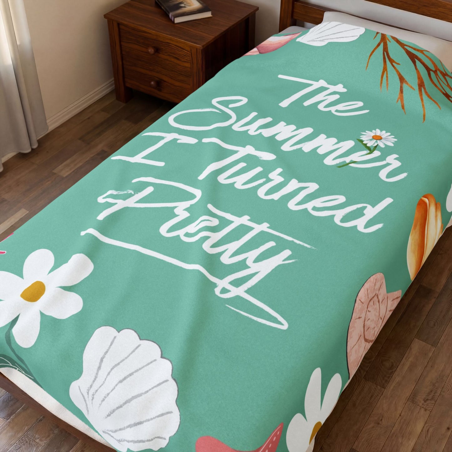 The Summer I Turned Pretty Blanket | TSITP |  Beachy Bookish Throw for Fans of Cousins Beach