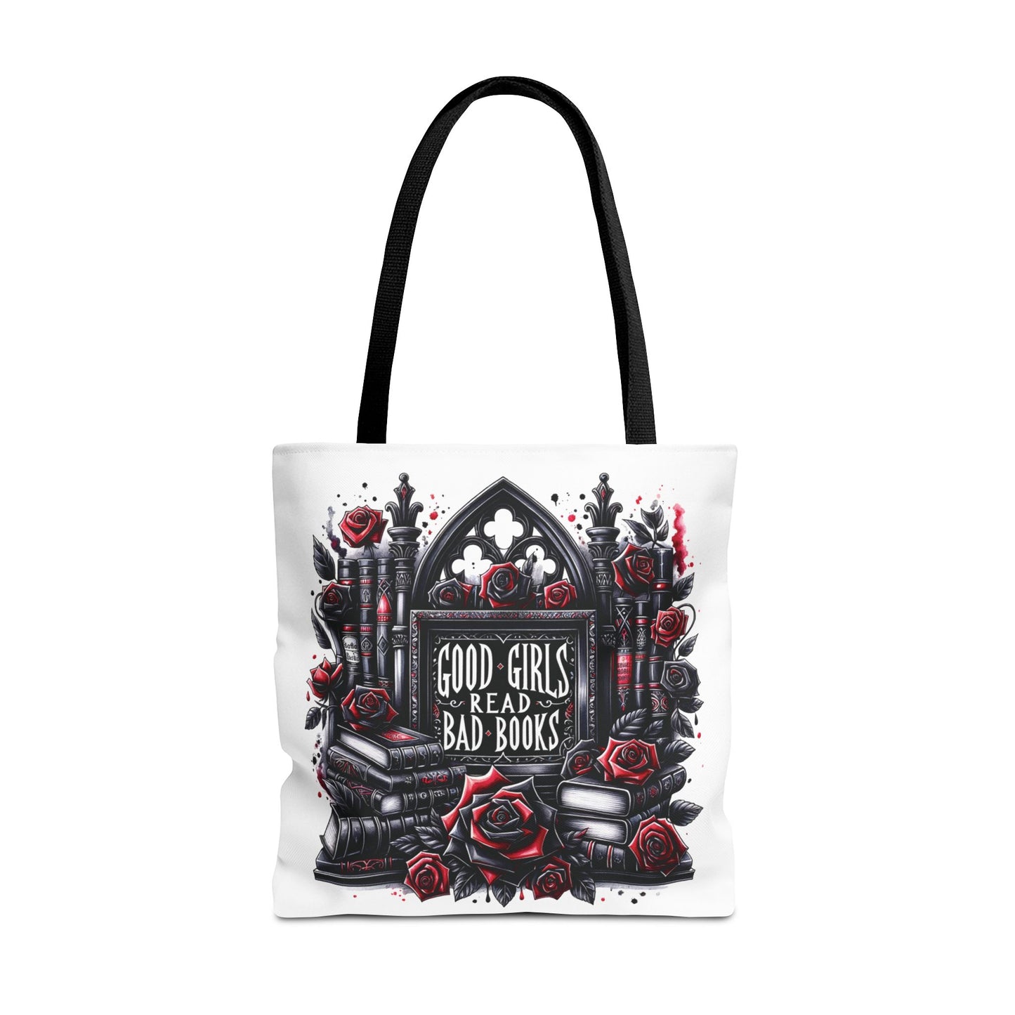 Good Girls Read Bad Books Tote Bag | Dark Academia Bookish Bag