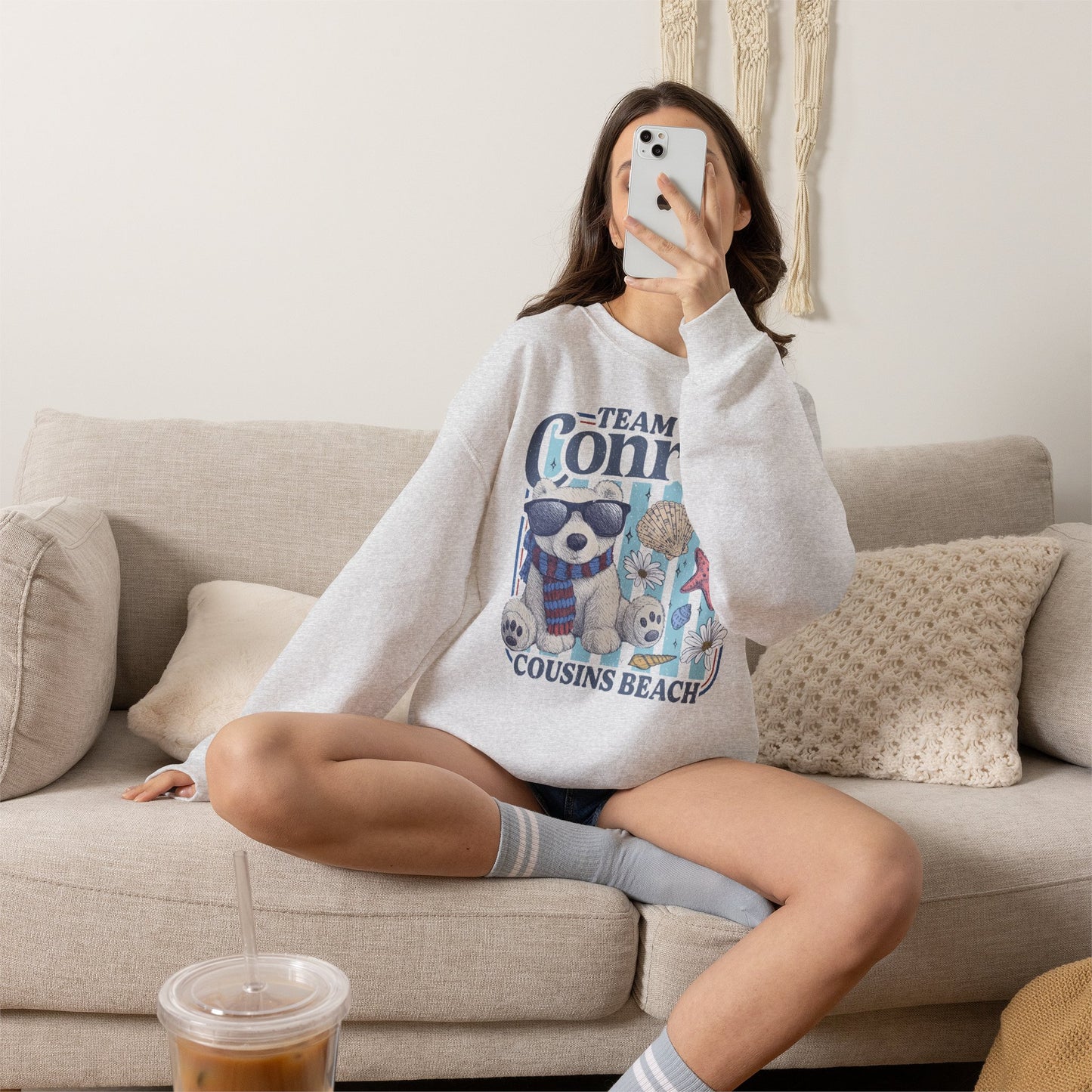 Team Conrad Sweatshirt | Cousins Beach Retro Sweatshirt | Summer I Turned Pretty Inspired Crewneck | Beach Romance Bookish Gift