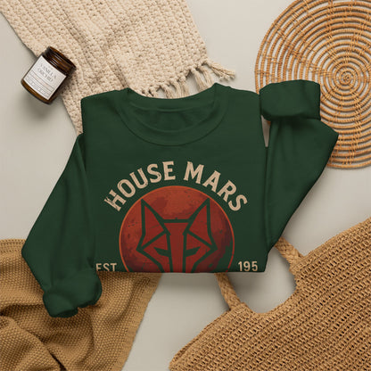 House Mars Primus Sweatshirt | Red Rising Inspired Crewneck | Howler Fan Gift | Sci-Fi Book Lover Sweatshirt | Mars Society Pullover