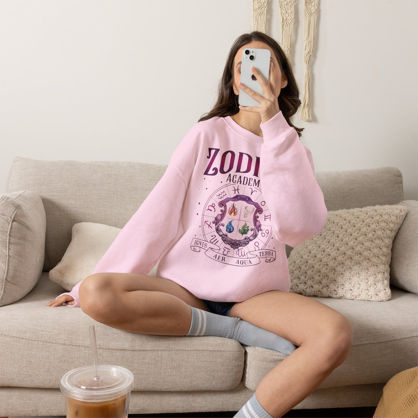 Zodiac Academy Elements Sweatshirt | Fantasy Book Lover Crewneck | Romantasy Reader Gift | Zodiac Academy Inspired Cozy Pullover | Booktok Sweatshirt
