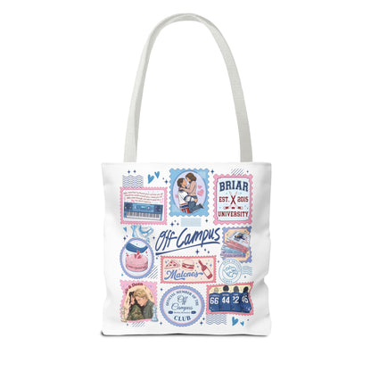Off Campus Inspired Tote Bag | Hockey Romance Book Lover Tote | Briar U Fan Gift | College Romance Reader Bag | Bookish Market Tote