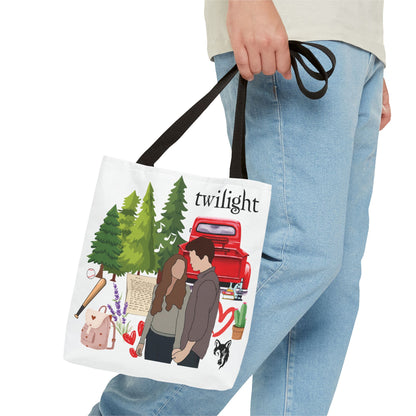Twilight Inspired Tote Bag | Bookish Linen Bag | Forest Romance Aesthetic