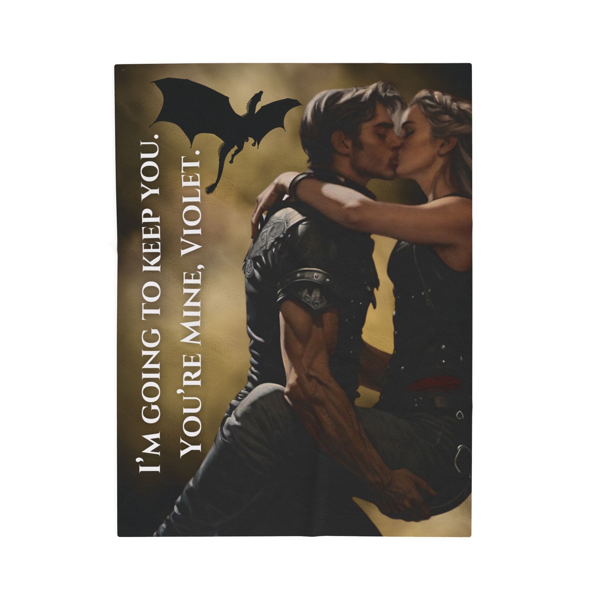 Violet & Xaden Fourth Wing Blanket | Dragon Rider Romance Bookish Throw