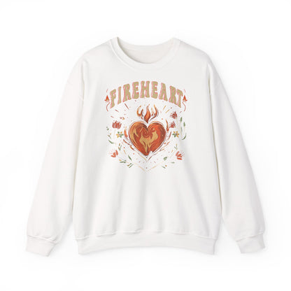 Fireheart Sweatshirt | Throne of Glass Inspired Crewneck | Fantasy Bookish Gift | Romantasy Reader Sweatshirt
