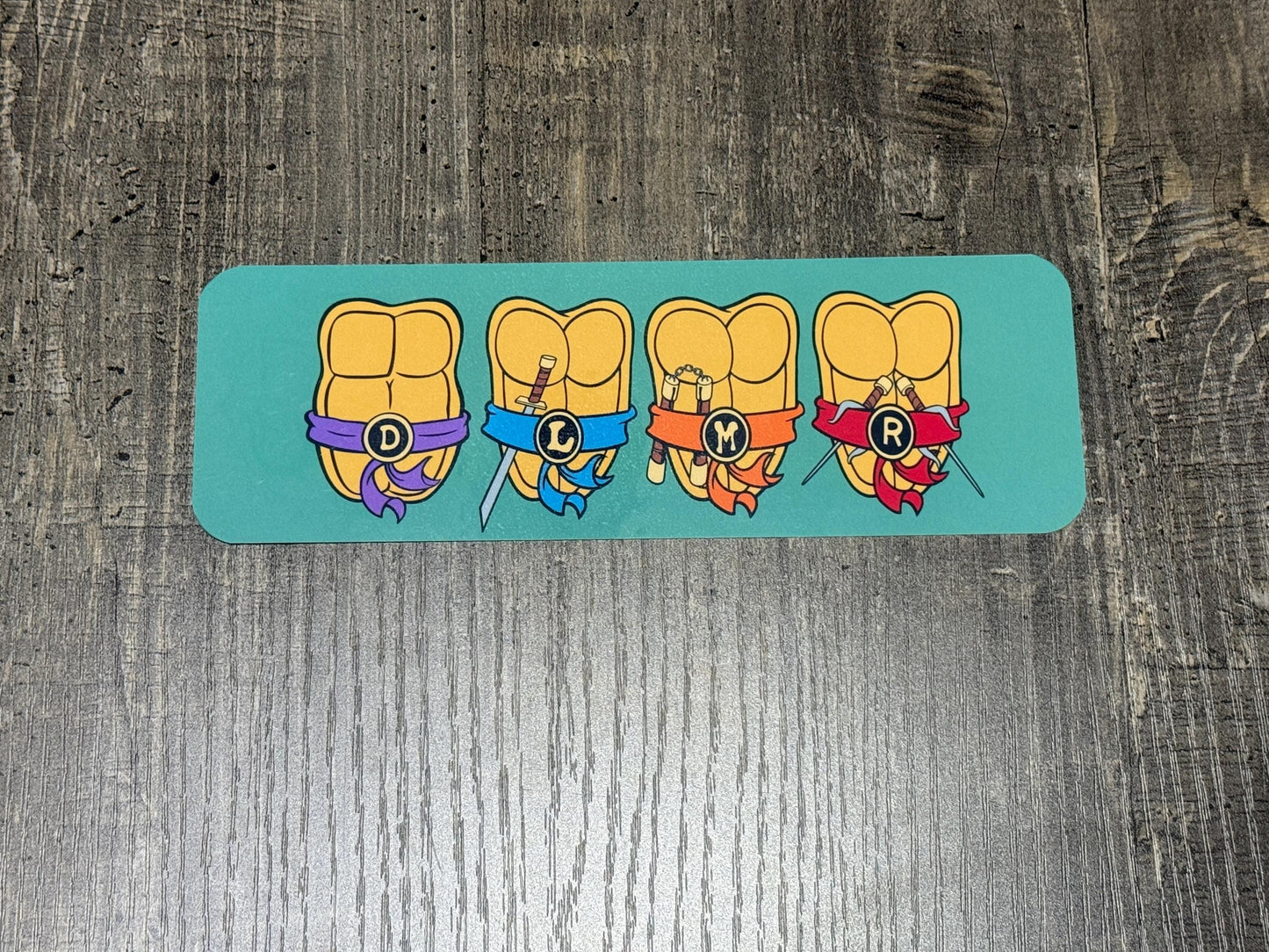 TMNT-Inspired Bookmark Set – Retro Ninja Turtle Fan Art Bookmarks