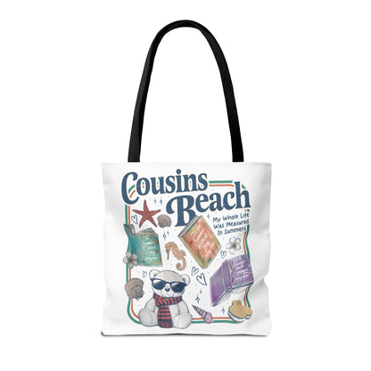The Summer I Turned Pretty Cousins Beach Tote Bag | Junior Mint Teddy Bear | Bookish Summer Romance Tote