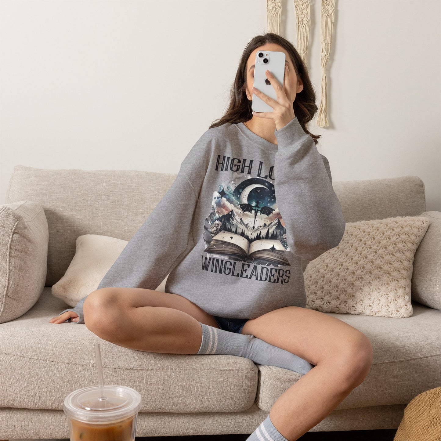 High Lords & Wingleaders Bookish Sweatshirt | Fantasy Reader Crewneck | Romantasy Inspired Gift