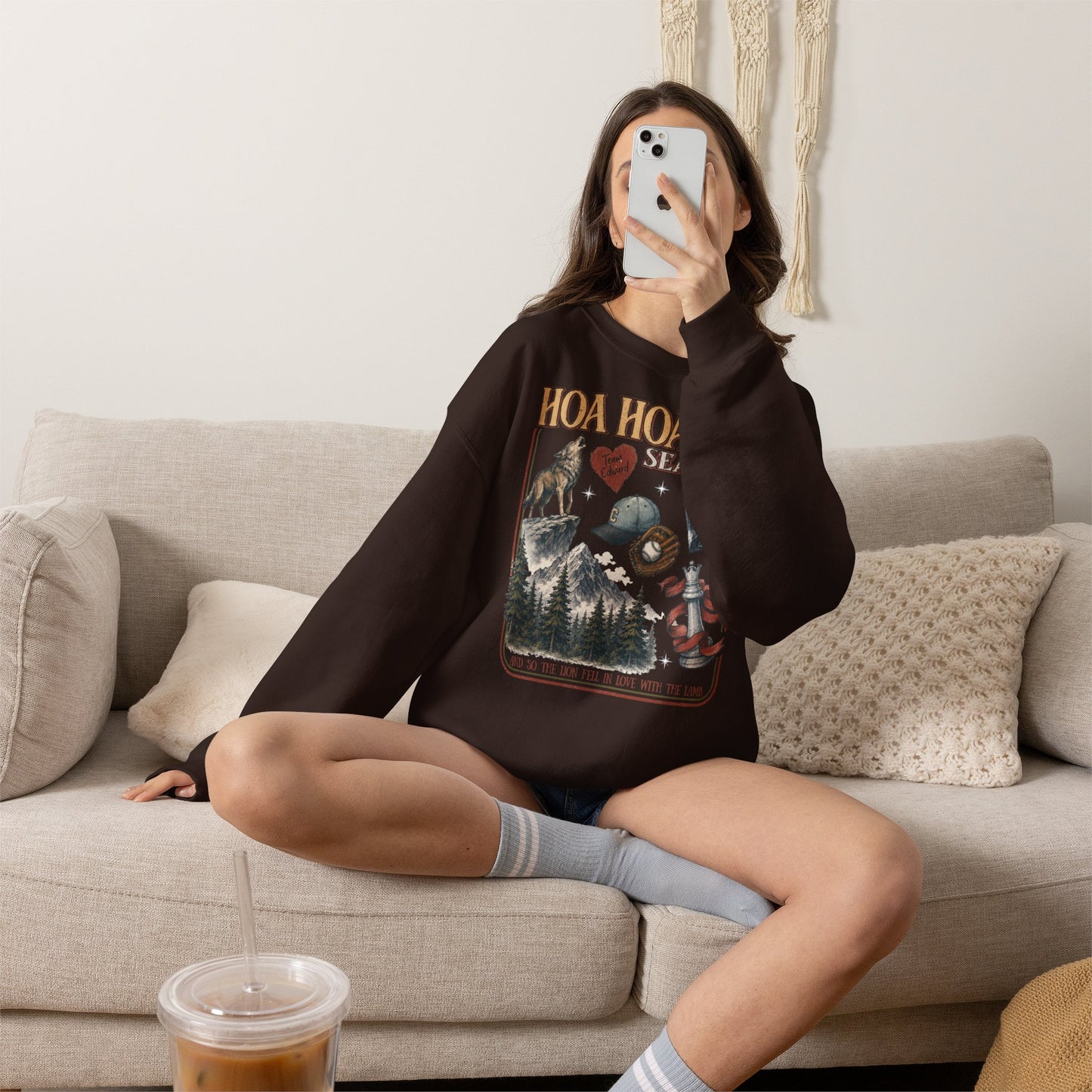 HOA HOA HOA Season Sweatshirt | Twilight Inspired Crewneck | Team Edward Inspired Book Lover Sweatshirt | Cozy Fall Reader Gift