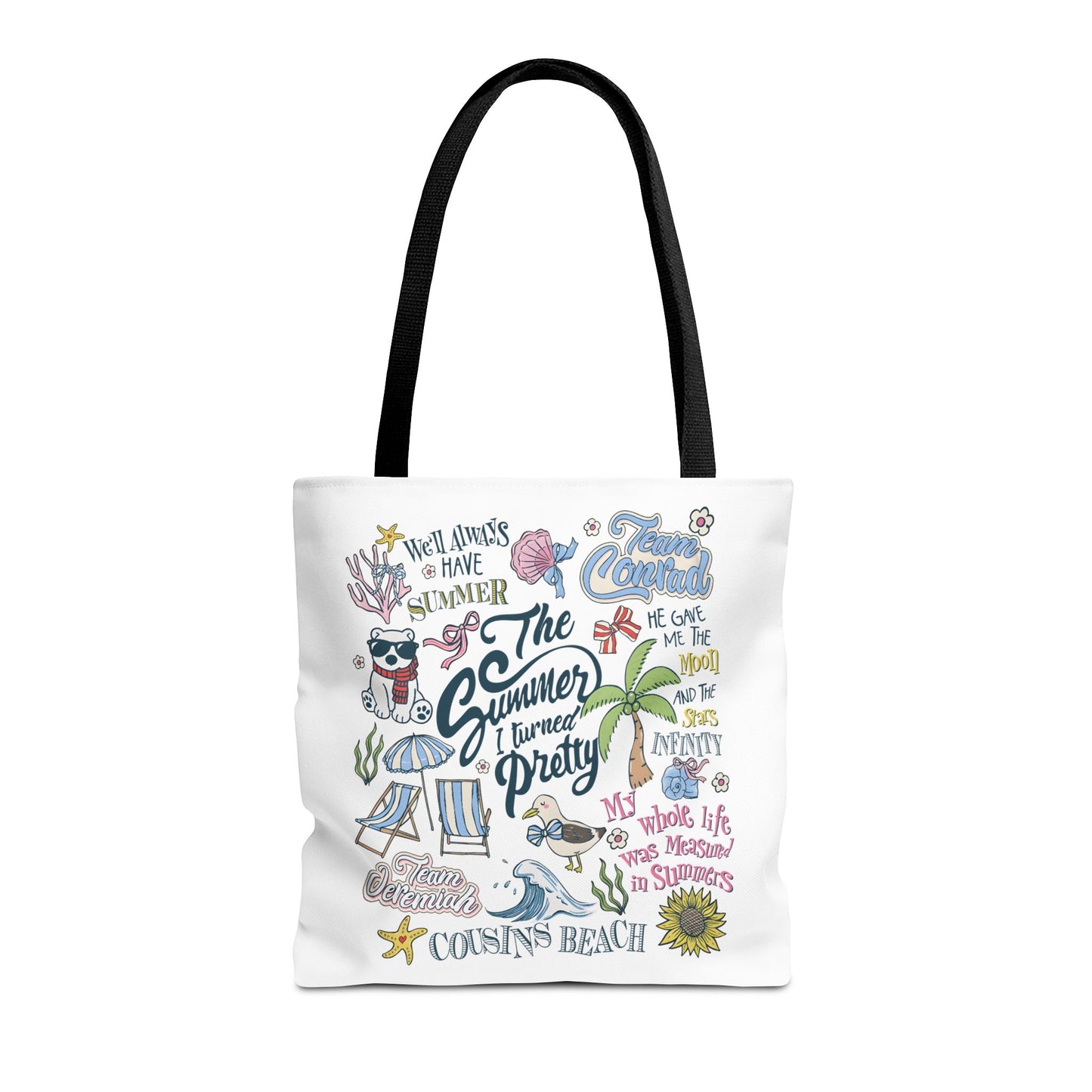The Summer I Turned Pretty | Cousins Beach Tote Bag | Team Conrad & Jeremiah Bookish Bag