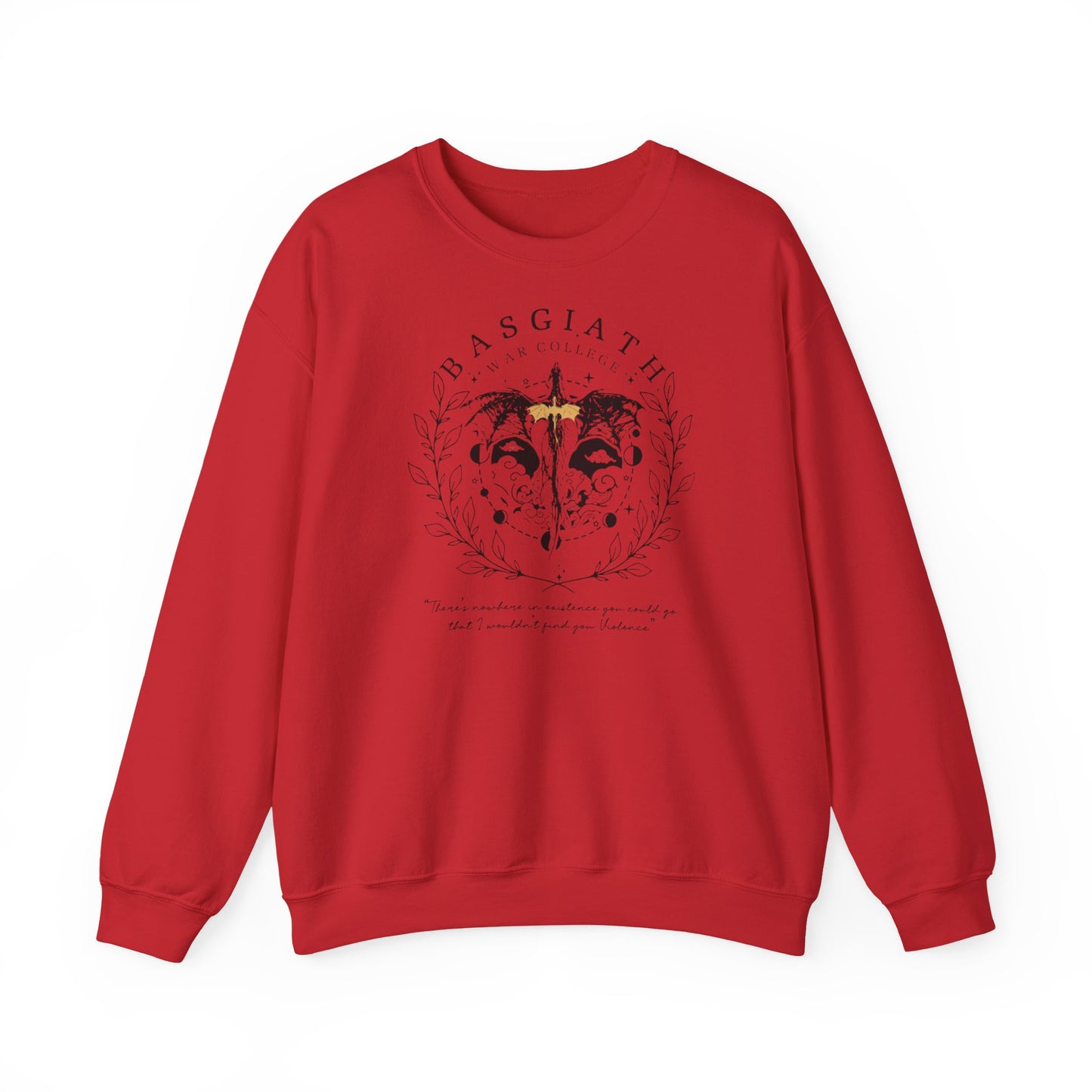 Basgiath War College Sweatshirt | Fourth Wing Inspired Crewneck | Dragon Rider Fantasy Sweatshirt | Romantasy Book Lover Gift | Violet Sorrengail Fan