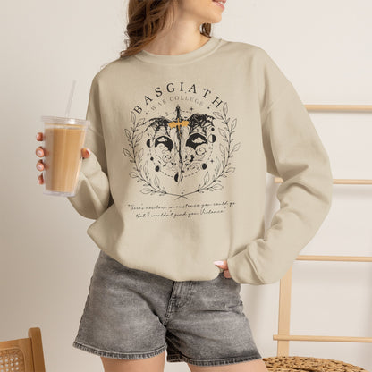 Basgiath War College Sweatshirt | Fourth Wing Inspired Crewneck | Dragon Rider Fantasy Sweatshirt | Romantasy Book Lover Gift | Violet Sorrengail Fan