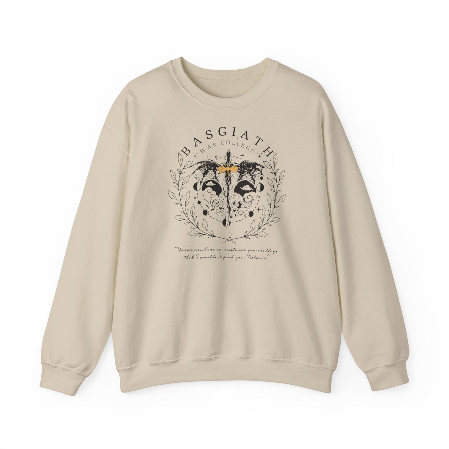Basgiath War College Sweatshirt | Fourth Wing Inspired Crewneck | Dragon Rider Fantasy Sweatshirt | Romantasy Book Lover Gift | Violet Sorrengail Fan