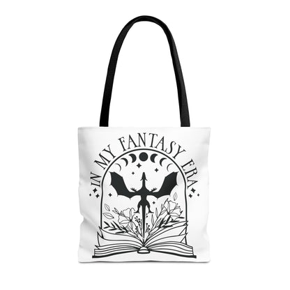 In My Fantasy Era Tote Bag | Dragon Book Lover Bag