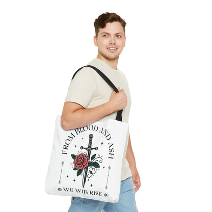 From Blood and Ash Tote Bag | We Will Rise Fantasy Bookish Bag