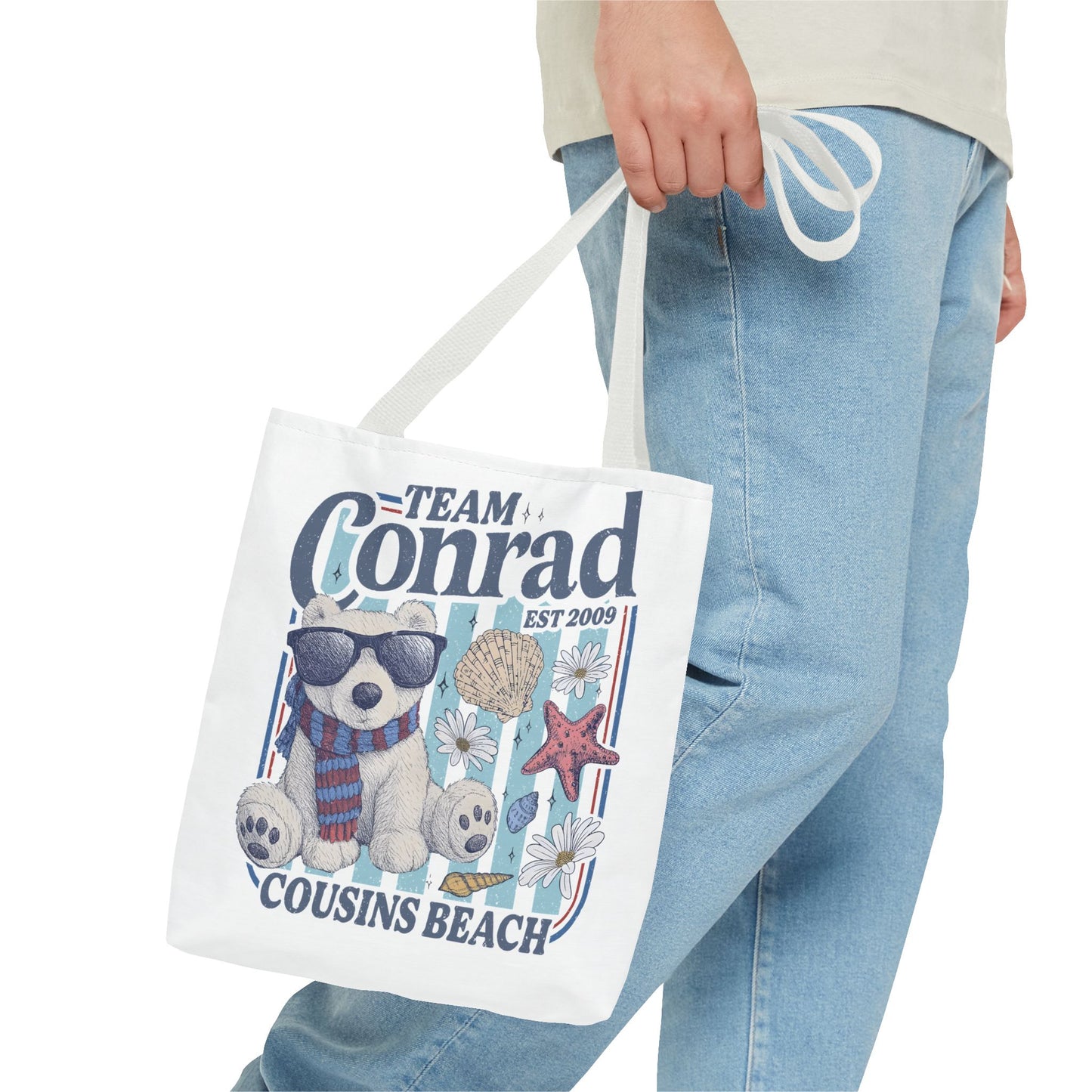 Summer I turned Pretty | Team Conrad Tote Bag | Junior Mint Bear Cousins Beach Tote | Summer Romance Book Bag