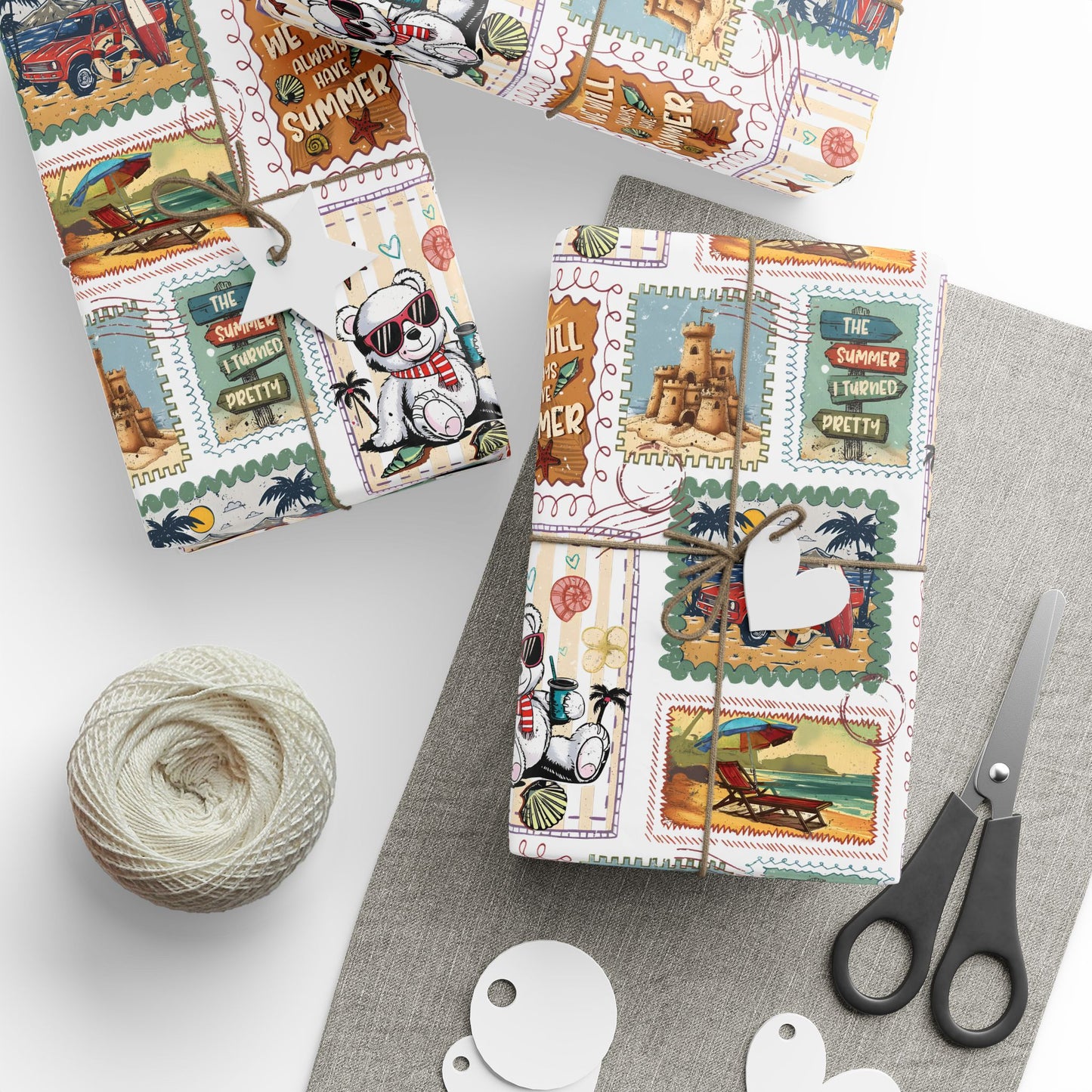 The Summer I Turned Pretty Wrapping Paper | Cousins Beach Gift Wrap | Bookish Wrapping Paper