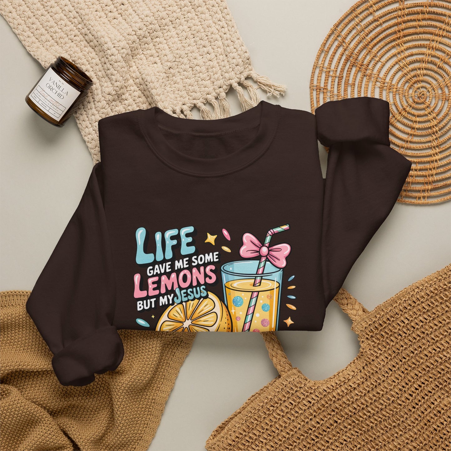 Life Gave Me Lemons But My Jesus He Be Makin' Lemonade Sweatshirt | Christian Sweatshirt | Forrest Frank Inspired Crewneck | Faith Graphic Pullover | Cute Christian Gift