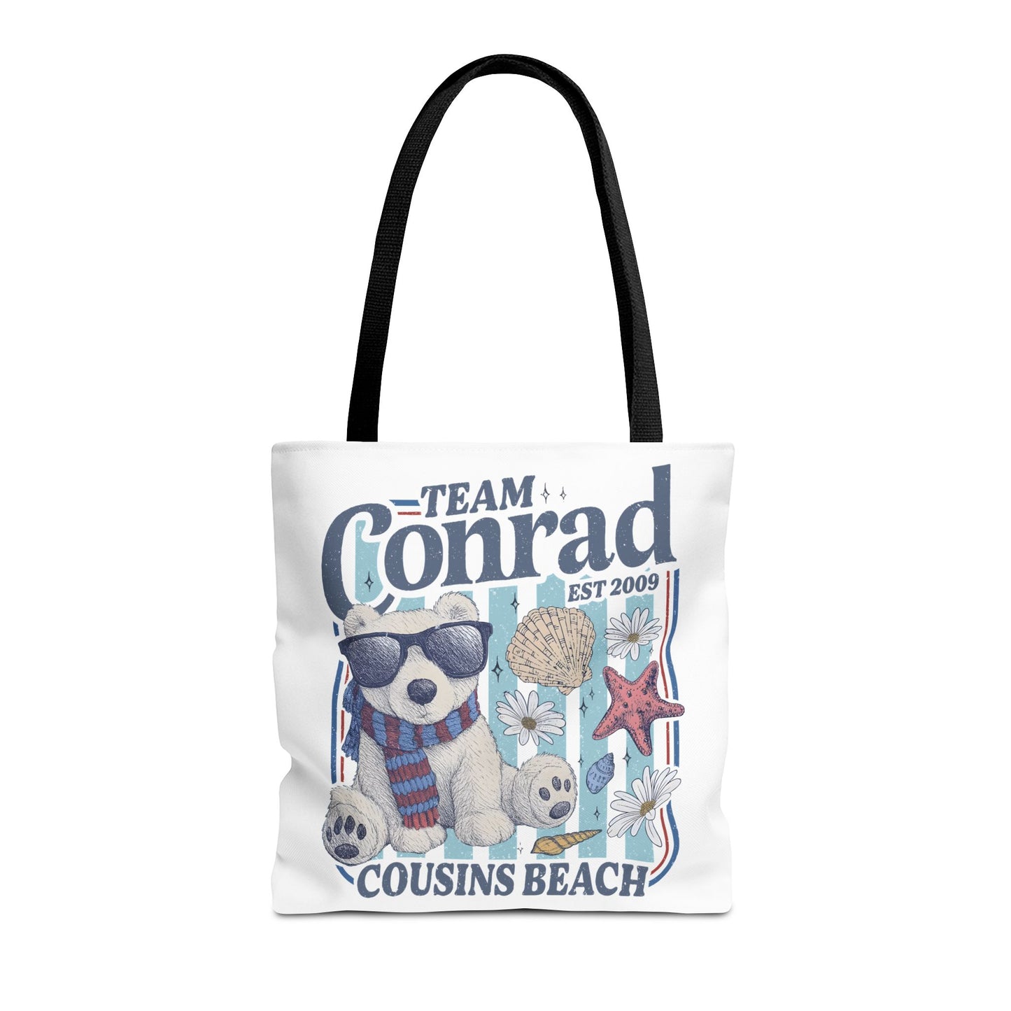 Summer I turned Pretty | Team Conrad Tote Bag | Junior Mint Bear Cousins Beach Tote | Summer Romance Book Bag