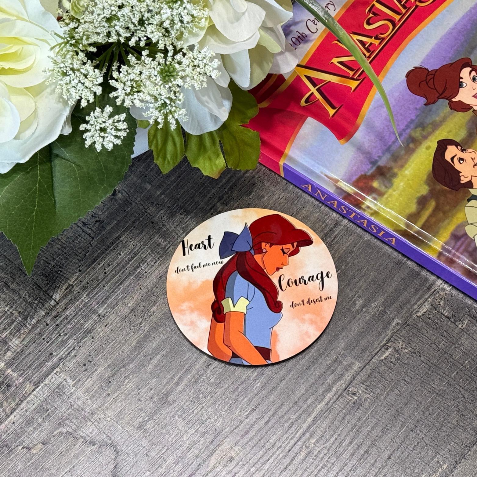 Anastasia Coaster Set | Heartfelt Animated Romance Fan Art Gift