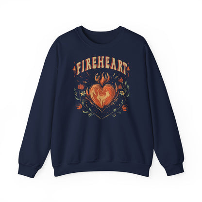 Fireheart Sweatshirt | Throne of Glass Inspired Crewneck | Fantasy Bookish Gift | Romantasy Reader Sweatshirt