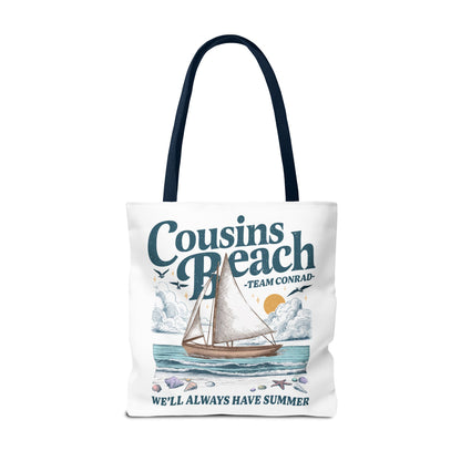 Summer I Turned Pretty | Cousins Beach Tote Bag | Team Conrad | Always Have Summer Sailboat Design