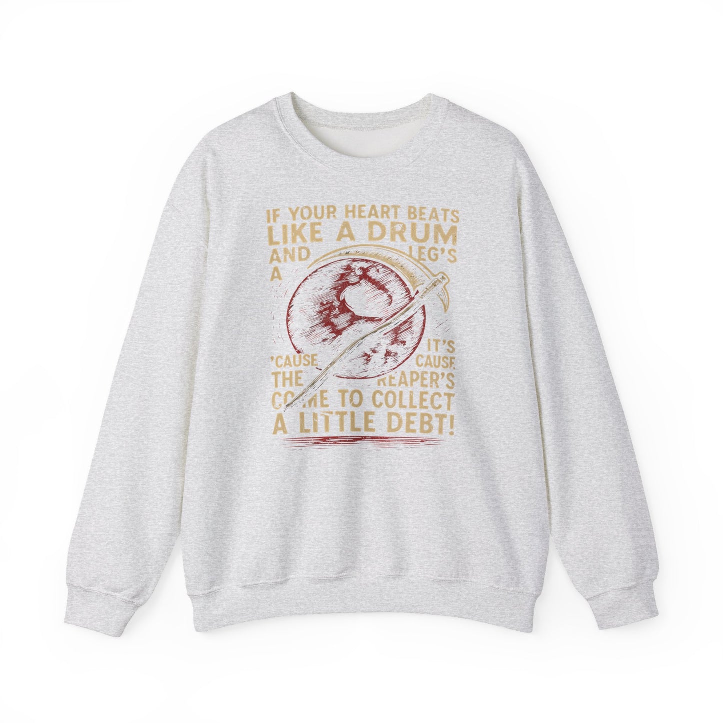 Red Rising "If Your Heart Beats Like a Drum" Sweatshirt | Reaper Quote Crewneck | Sci-Fi Fantasy Book Lover Gift | Howler Inspired Pullover