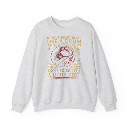 Red Rising "If Your Heart Beats Like a Drum" Sweatshirt | Reaper Quote Crewneck | Sci-Fi Fantasy Book Lover Gift | Howler Inspired Pullover