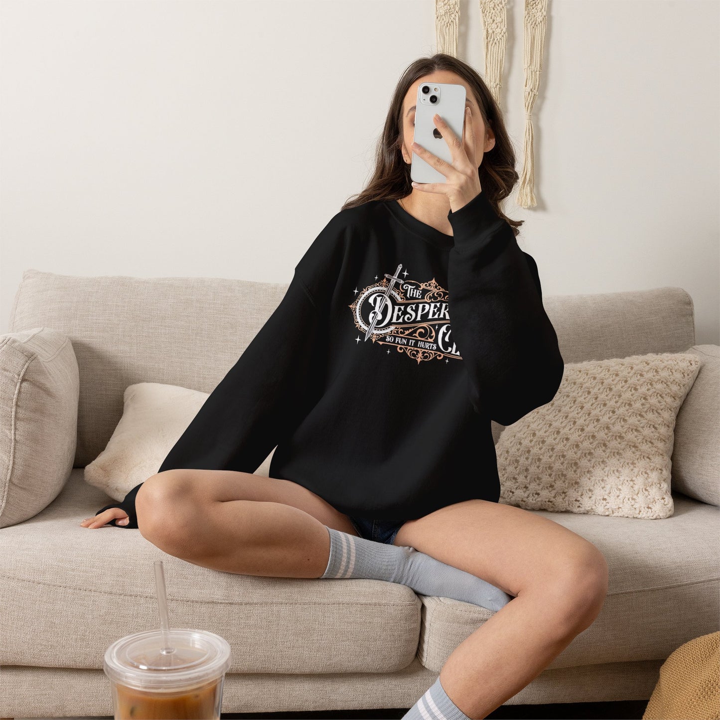 Desperado Club Sweatshirt | Dungeon Crawler Carl Inspired Crewneck | Bookish Fantasy Gamer Gift | Princess Donut Fan Sweatshirt