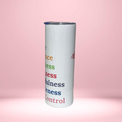 Fruits of the Spirit Tumbler | Christian Faith Drinkware with Galatians 5 Design